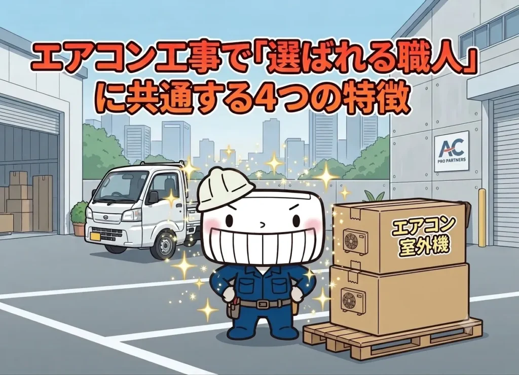 倉庫の前で堂々とポーズするタース君と室外機